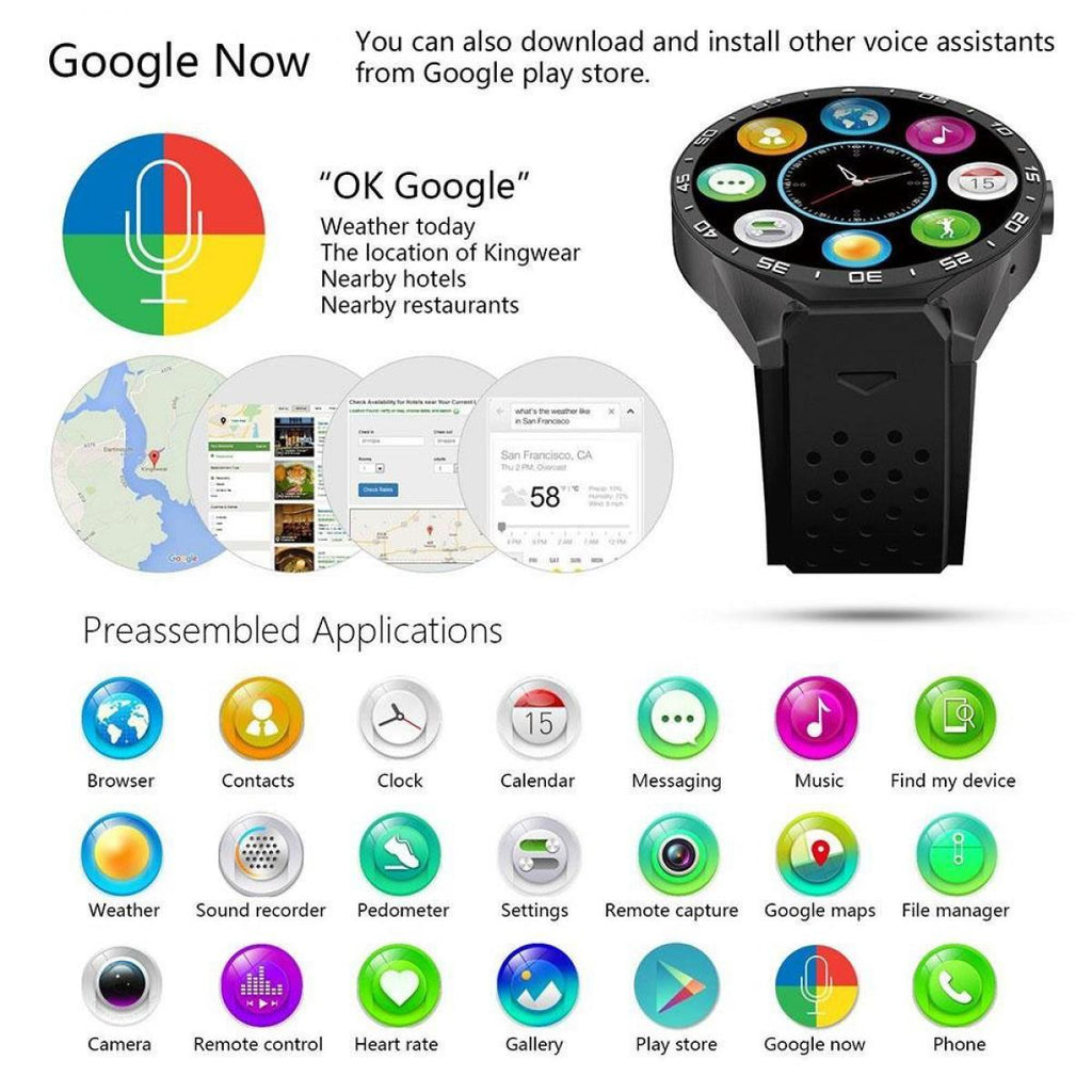 KENTFAITH 01A00058B KW88 Bluetooth Smartwatch