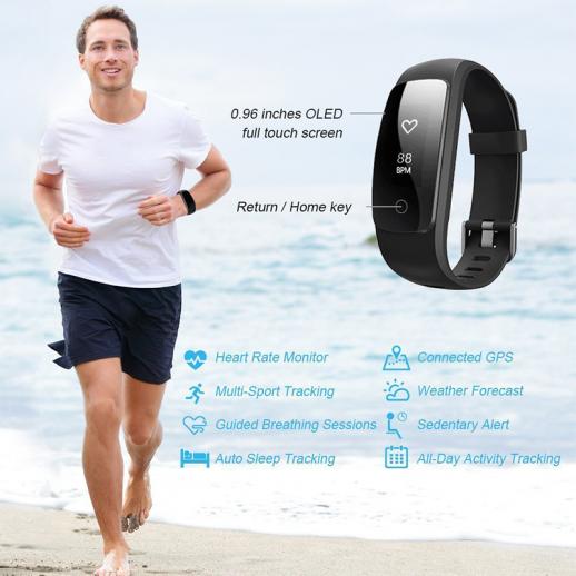 KENTFAITH 01A00066B ID107Plus Smart Bracelet Fitness Tracker