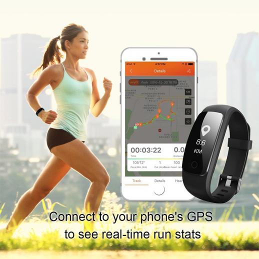 KENTFAITH 01A00066B ID107Plus Smart Bracelet Fitness Tracker