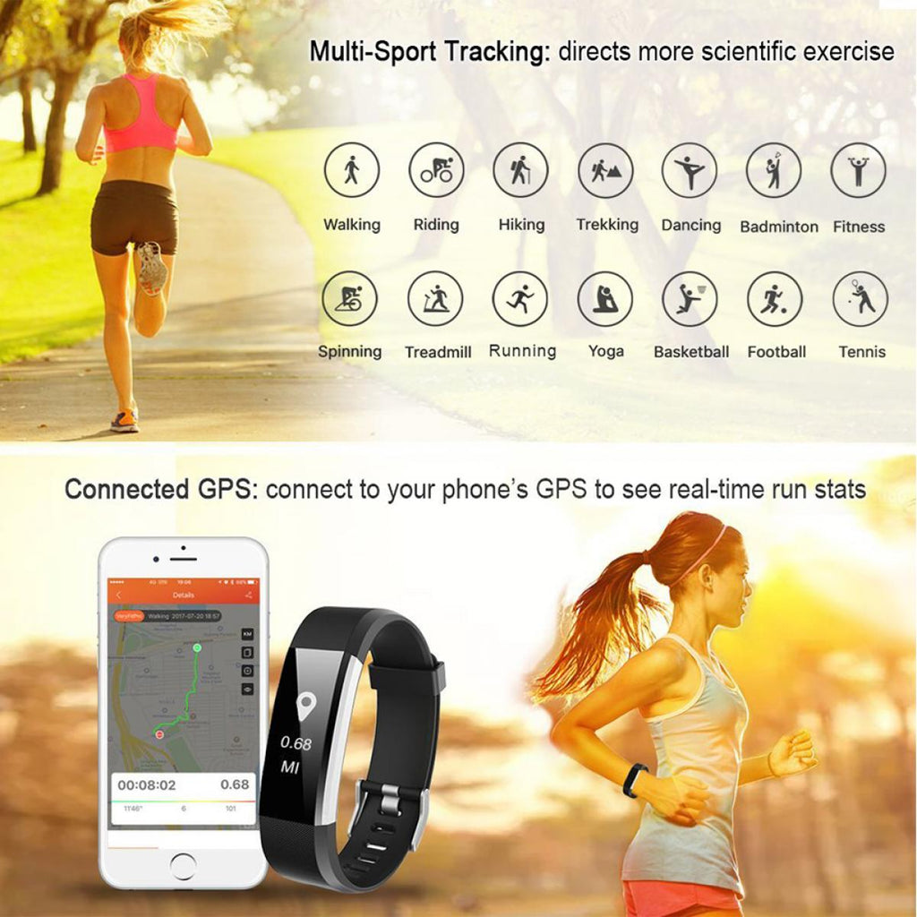 KENTFAITH GW59.0009cs ID115HR PLUS Smart Bracelet Sports Watch