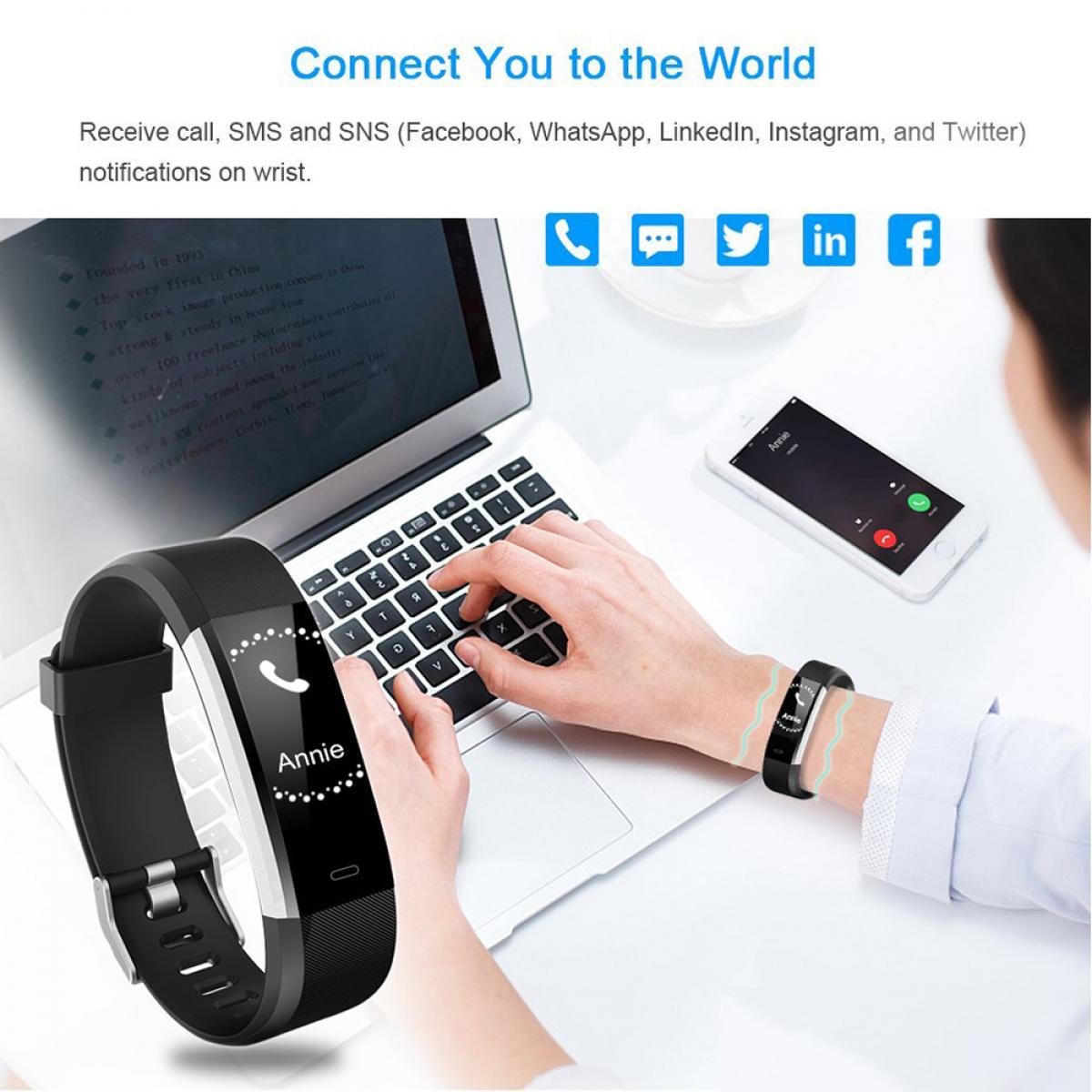 KENTFAITH GW59.0009cs ID115HR PLUS Smart Bracelet Sports Watch