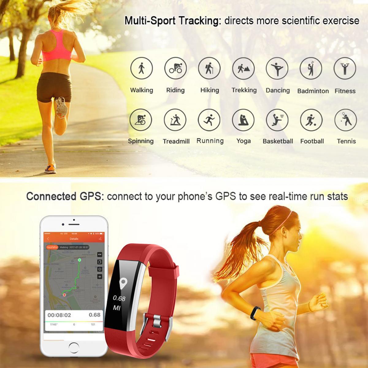 KENTFAITH 01A00074R ID115HR PLUS Smart Bracelet Fitness Tracker