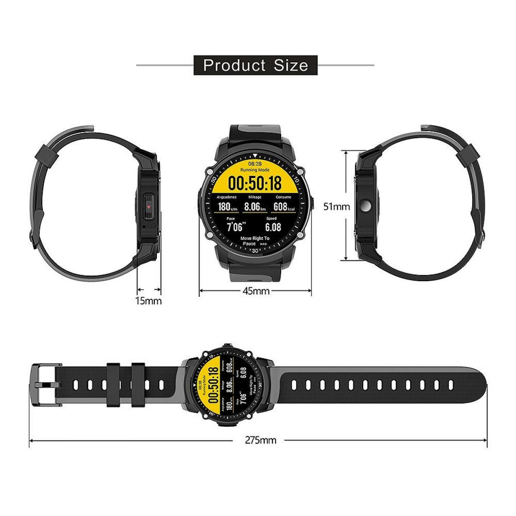 Kingwear 01A00238H FS08 Smartwatch GPS Sportswatch Gray