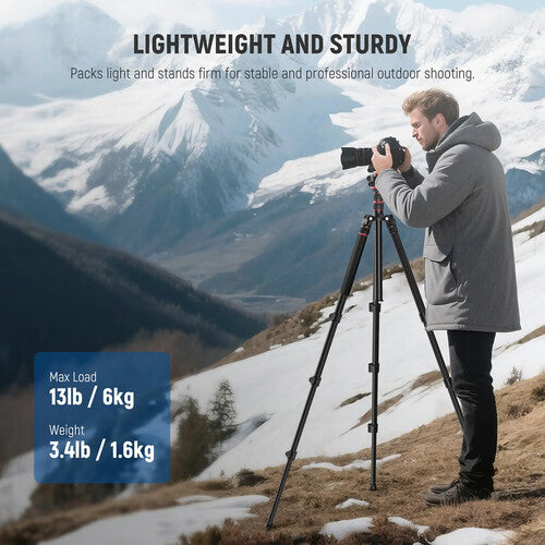 Neewer TP08 2-in-1 Aluminum Tripod with Ball Head and Monopod 77"