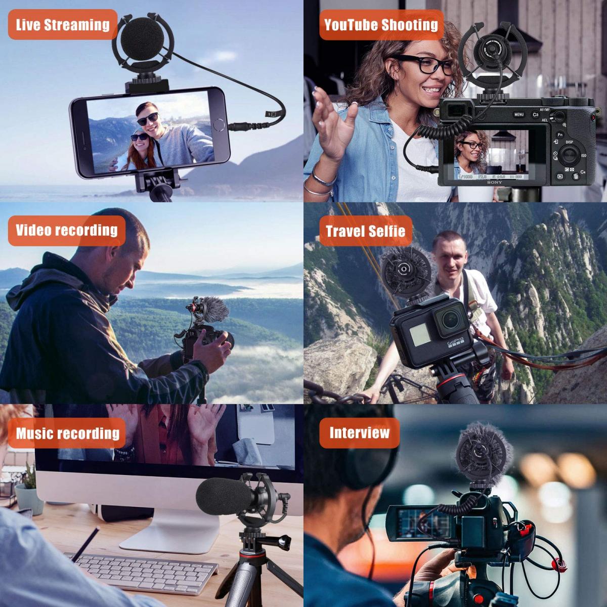 K&F Concept KF10.026 Universal Shotgun Video Microphone