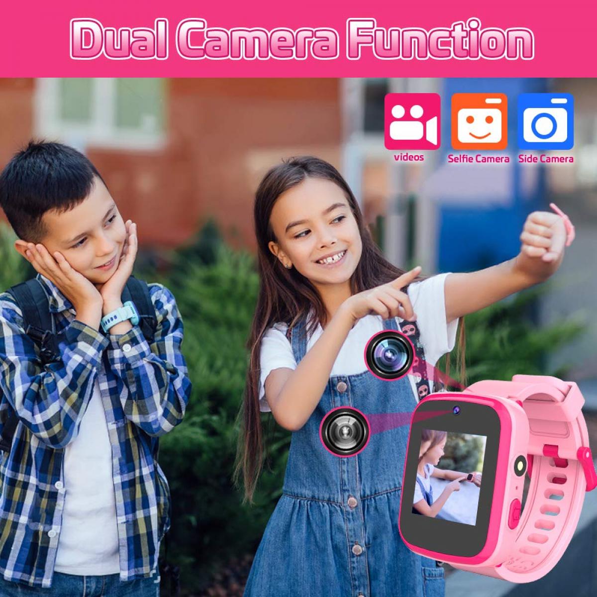 KENTFAITH GW59.0156 Y90 Kids Smart Watch Pink