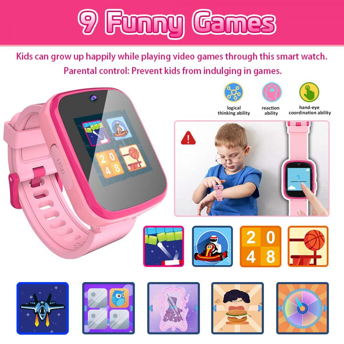 KENTFAITH GW59.0156 Y90 Kids Smart Watch Pink