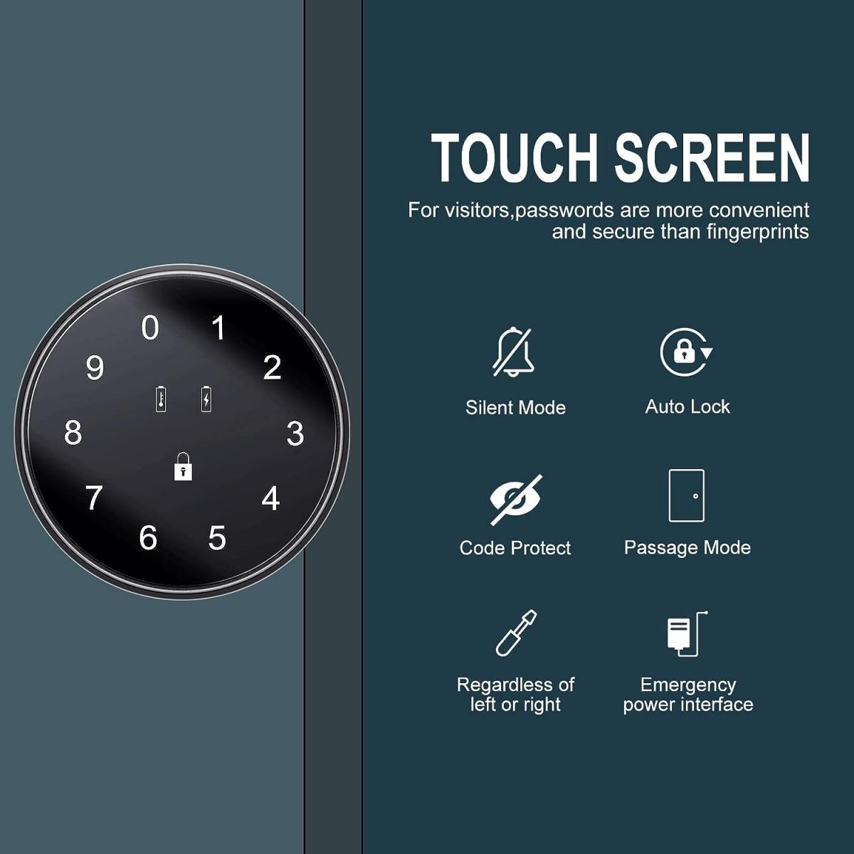 KENTFAITH GW60.0036 Q1 Fingerprint Smart Door Lock