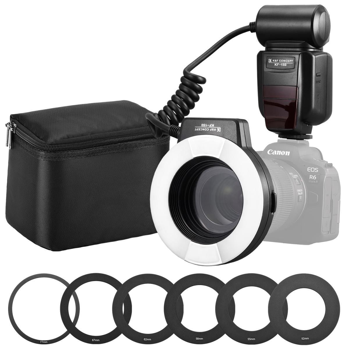 K&F Concept KF22.005 KF-150C E-TTL Macro Ring Flash