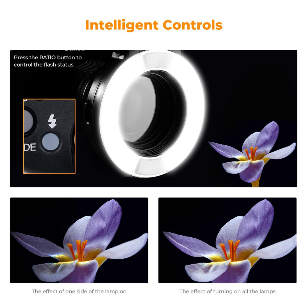 K&F Concept KF22.005 KF-150C E-TTL Macro Ring Flash