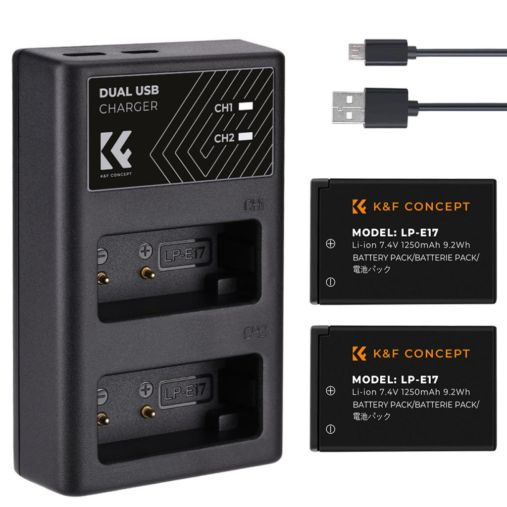 K&F Concept KF28.0003 LP-E17 Battery and Charger Set