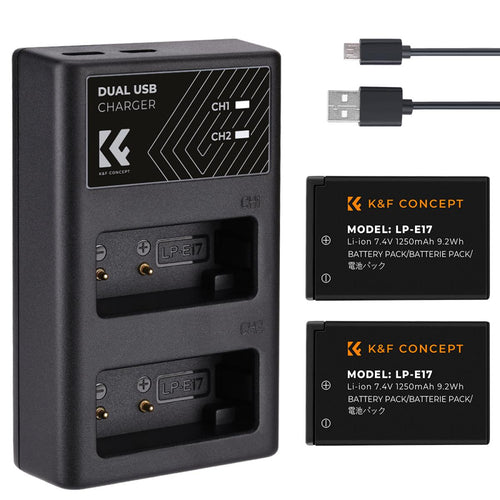 K&F Concept KF28.0003 LP-E17 Battery and Charger Set