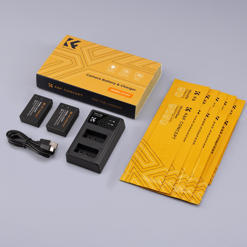 K&F Concept KF28.0003 LP-E17 Battery and Charger Set
