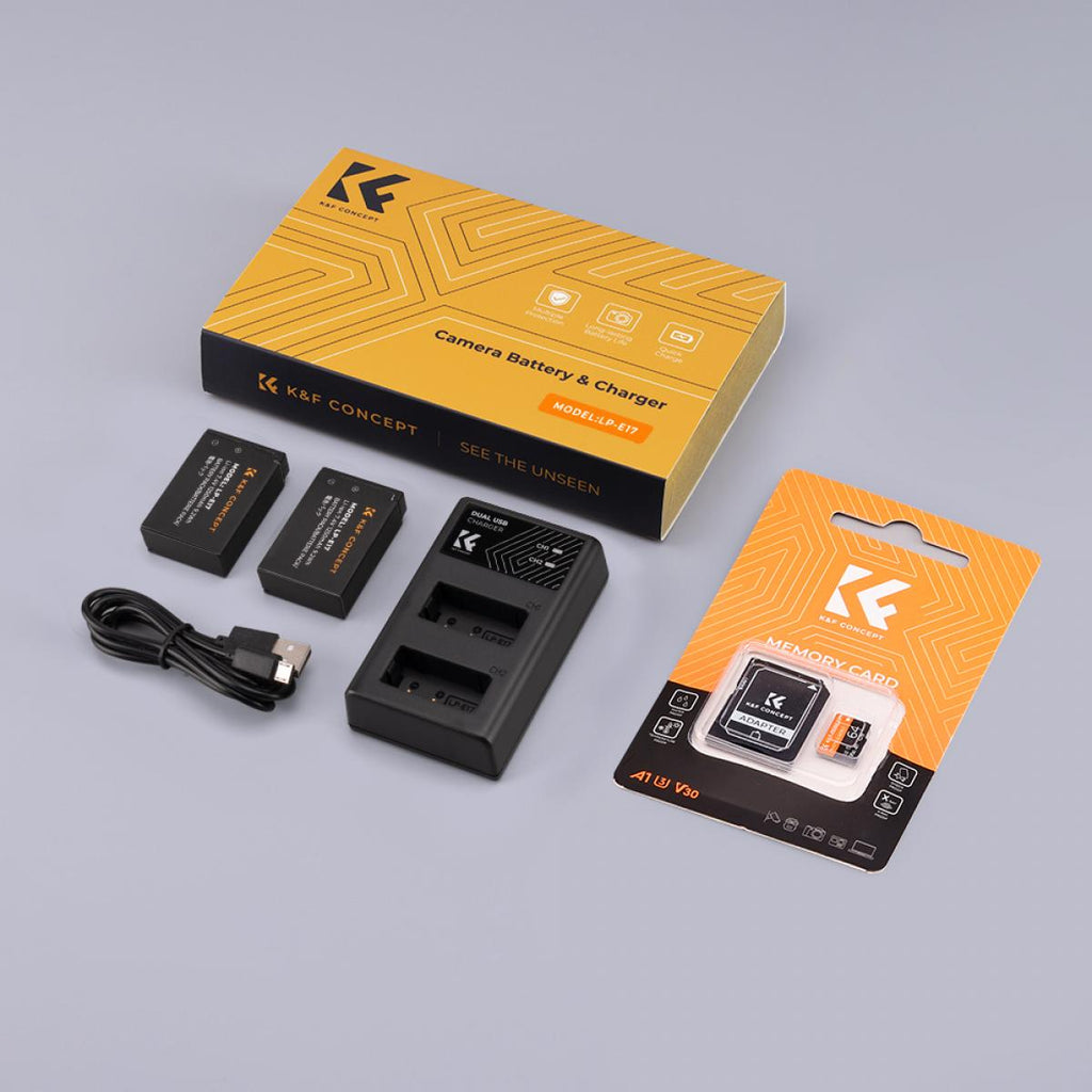 K&F Concept KF28.0003 LP-E17 Battery and Charger Set