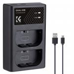K&F Concept KF28.0007 LP-E6 Dual Slot Battery Quick Charger