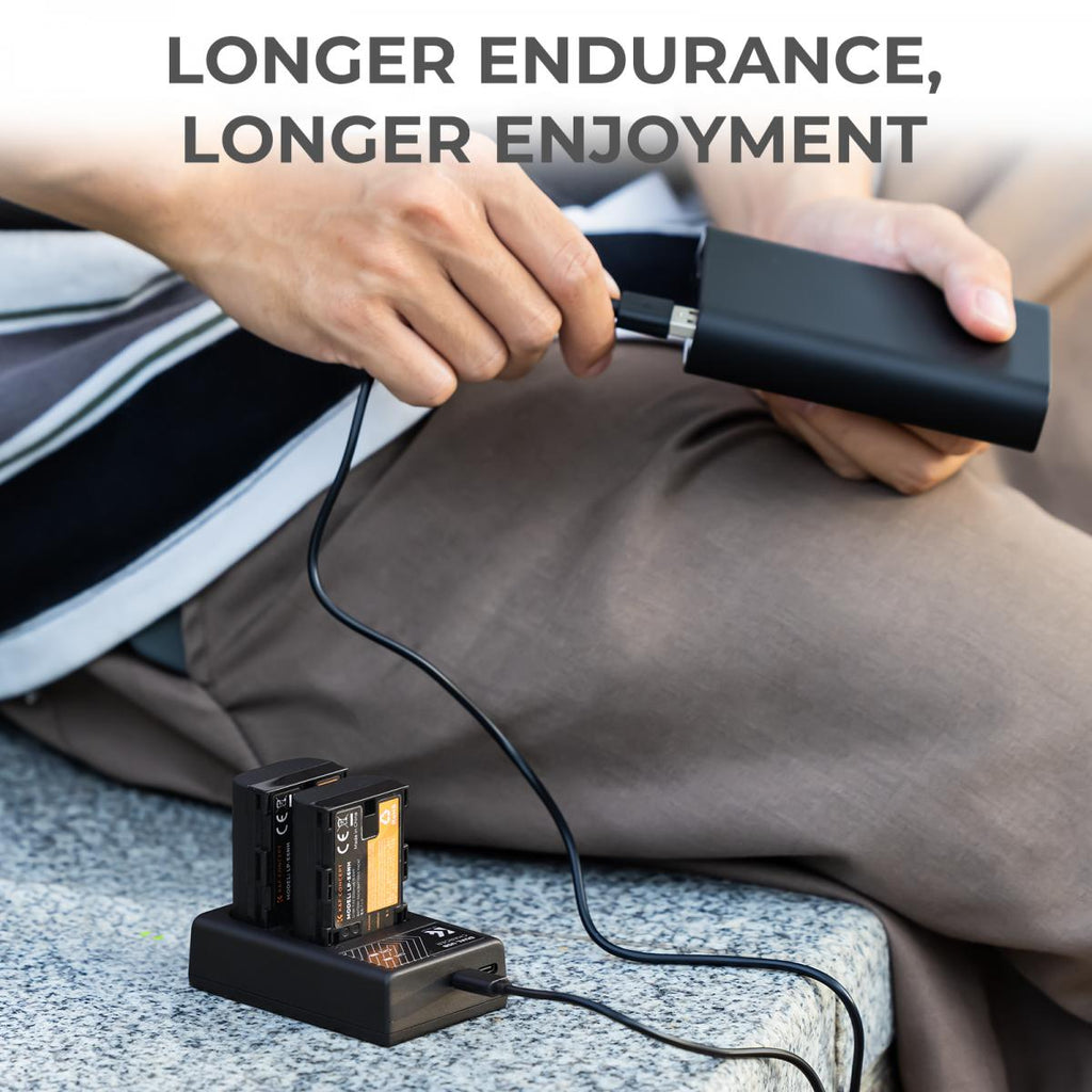 K&F Concept KF28.0007 LP-E6 Dual Slot Battery Quick Charger