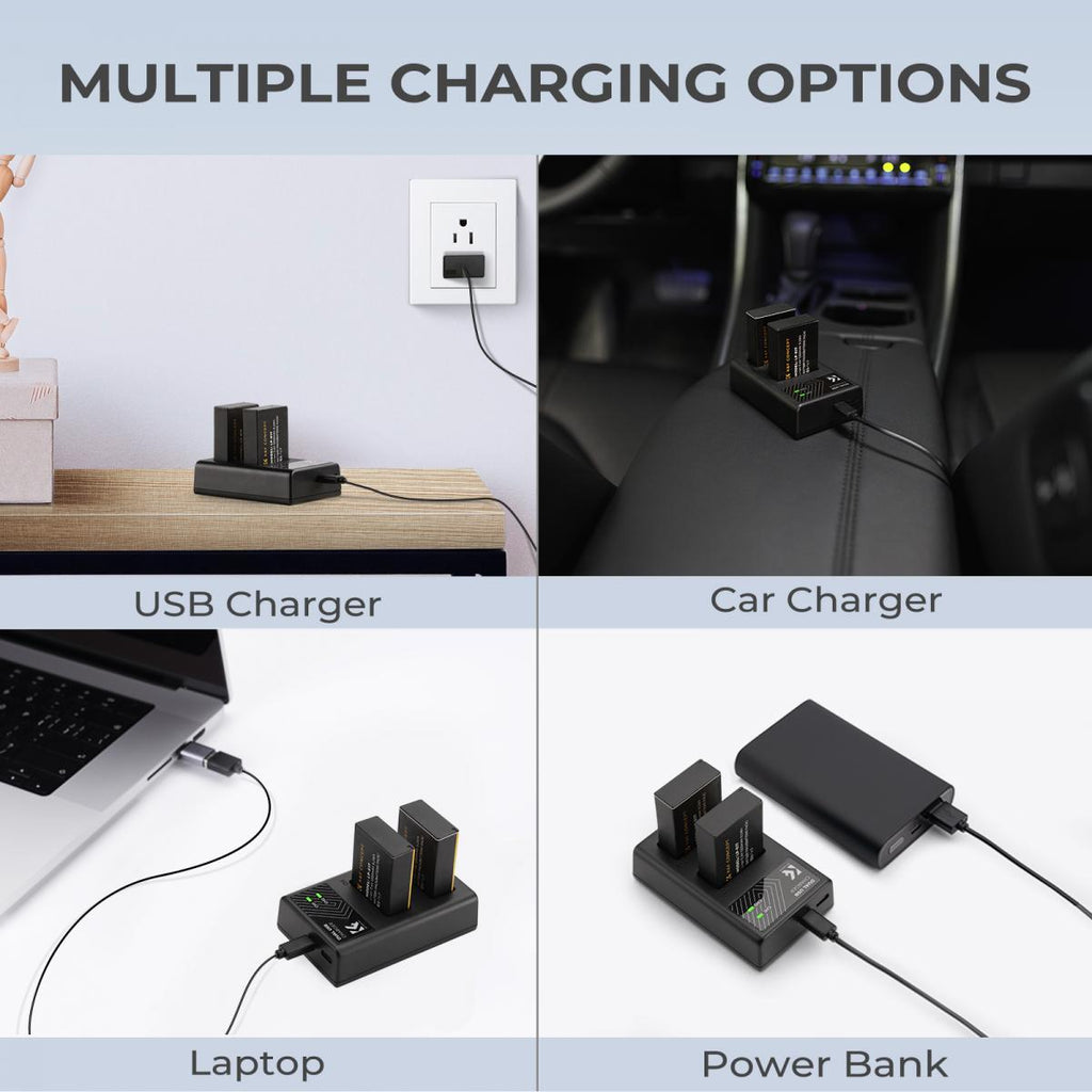 K&F Concept KF28.0008 LP-E17 Dual Slot Battery Charger