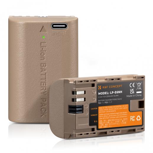 K&F Concept KF28.0002 LP-E6NH Dual Battery and Charger Kit