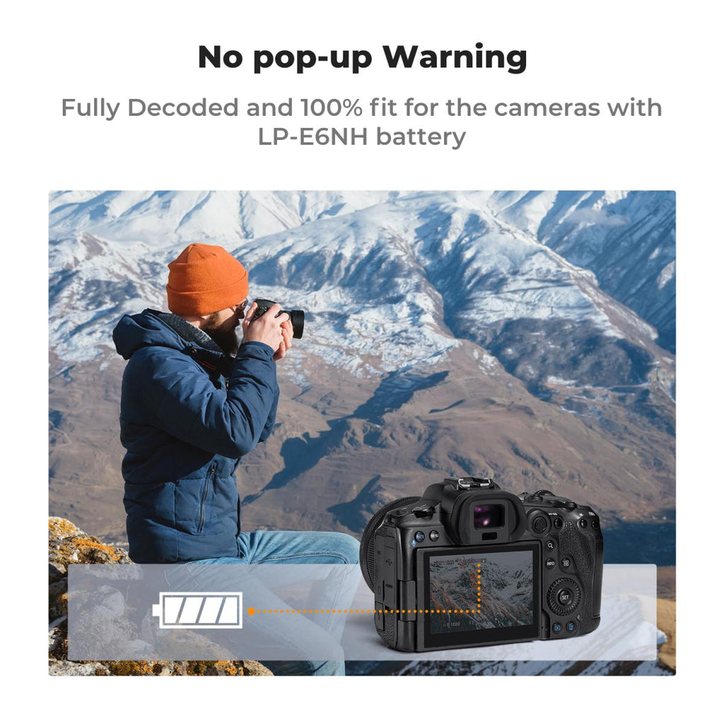 K&F Concept KF28.0033S1 LP-E6NH Battery with Type-C Fast Charging