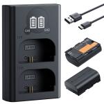 K&F Concept KF28.0033S1 LP-E6NH Battery with Type-C Fast Charging