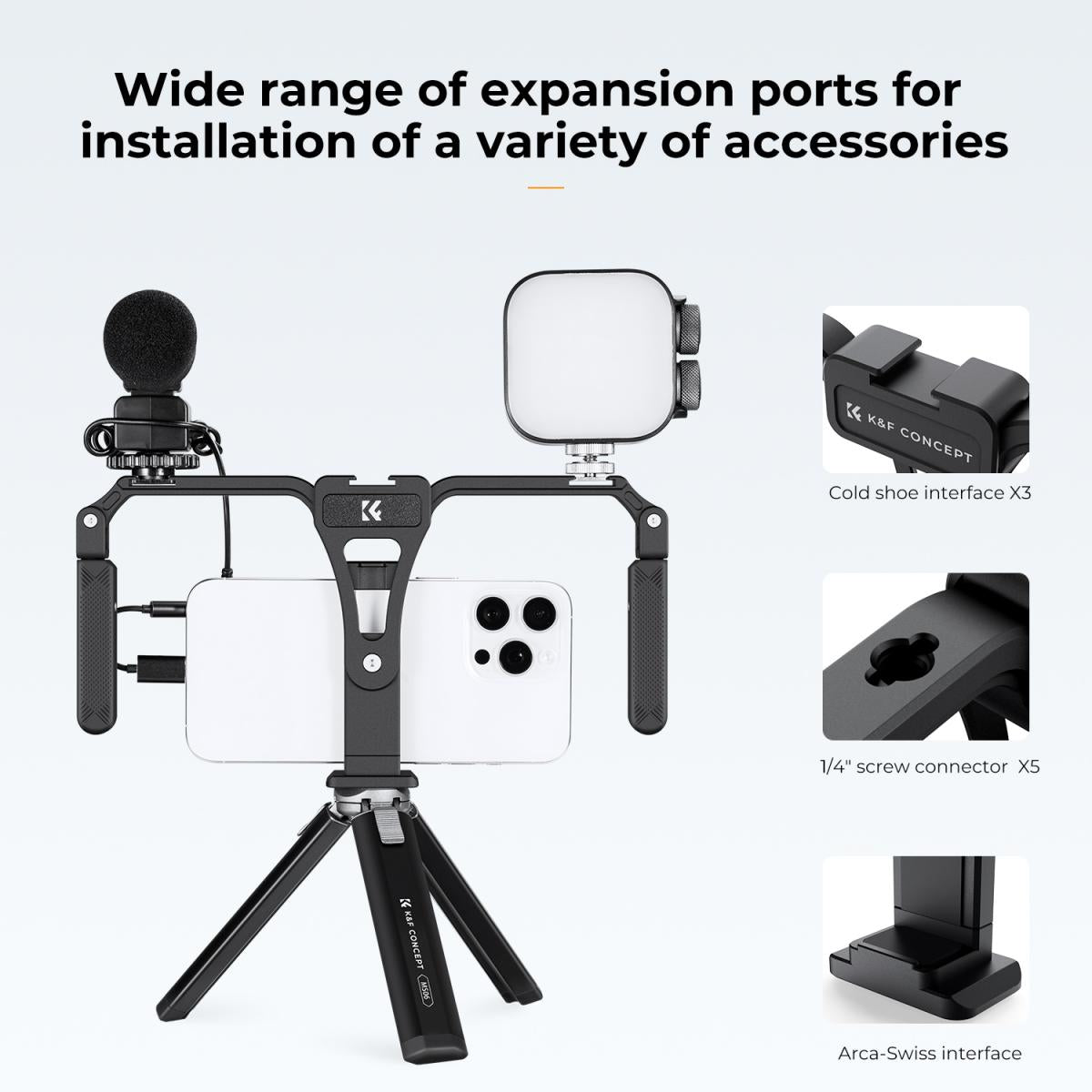 K&F Concept KF31.092 Foldable Smartphone Video Rig