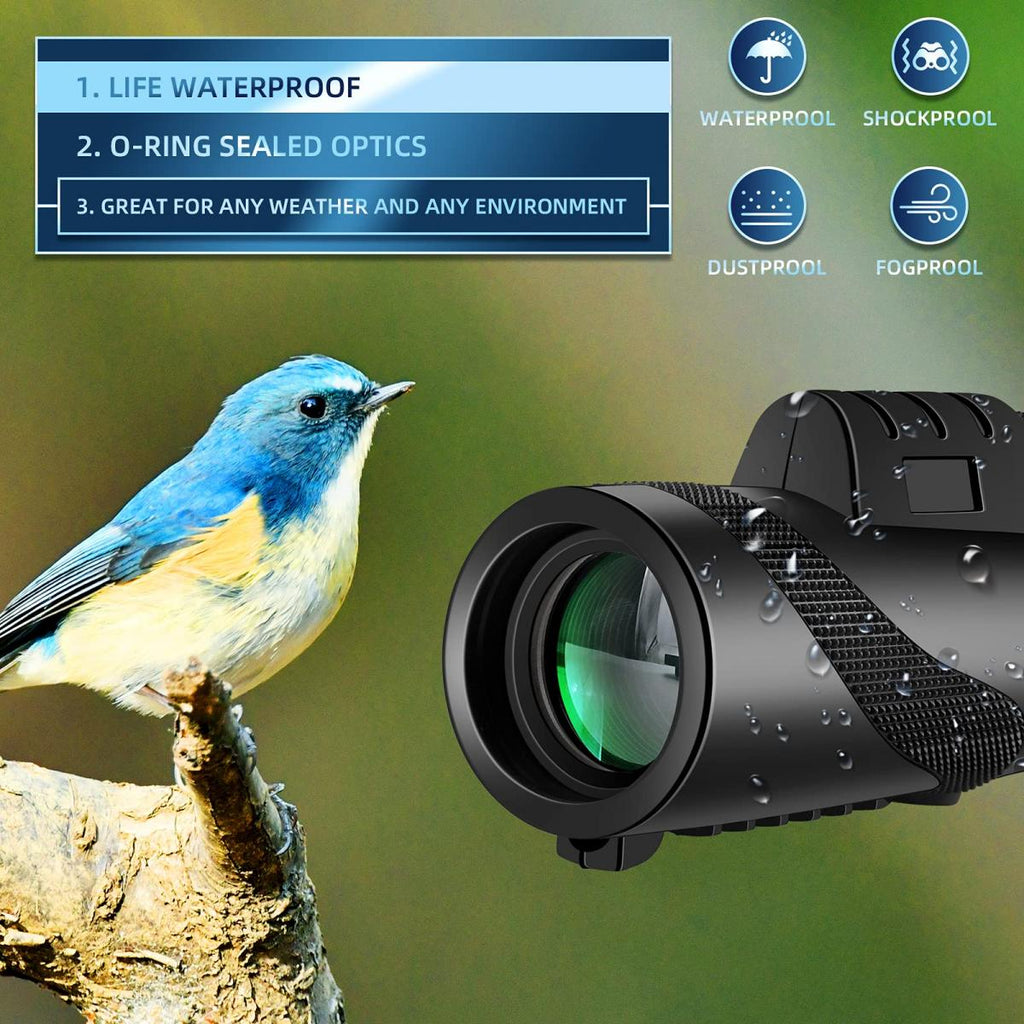 KENTFAITH KF33.044 12x50 Waterproof Monocular Telescope