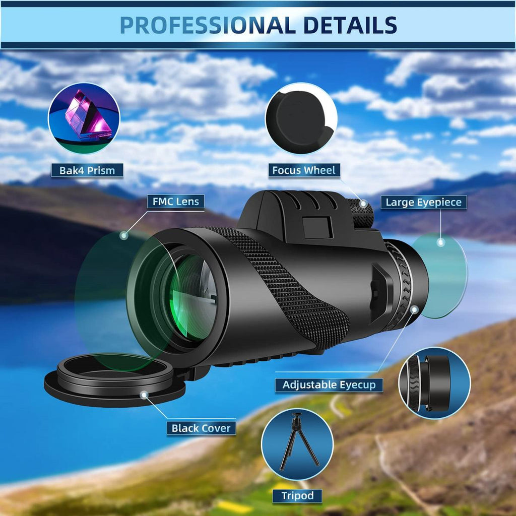 KENTFAITH KF33.044 12x50 Waterproof Monocular Telescope