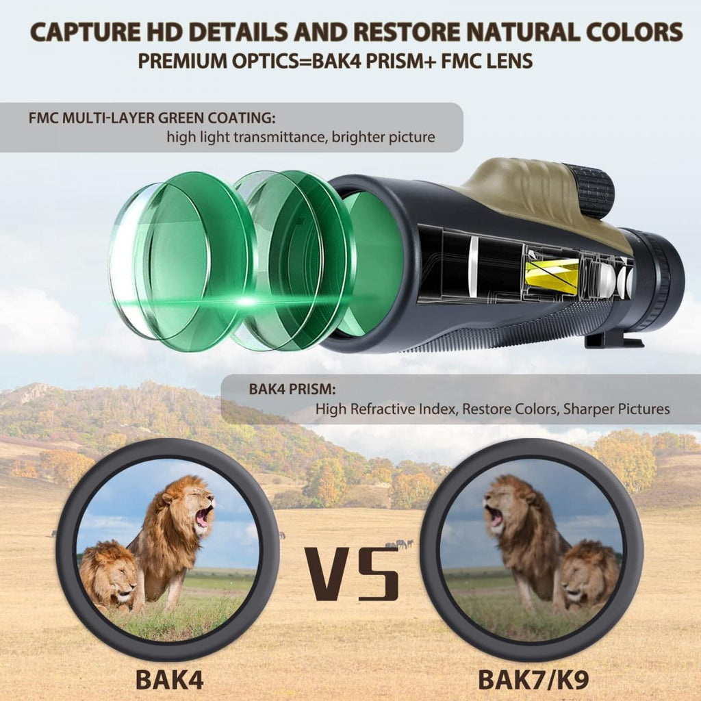 KENTFAITH KF33.050 10-30x50 HD Zoom Monocular Telescope