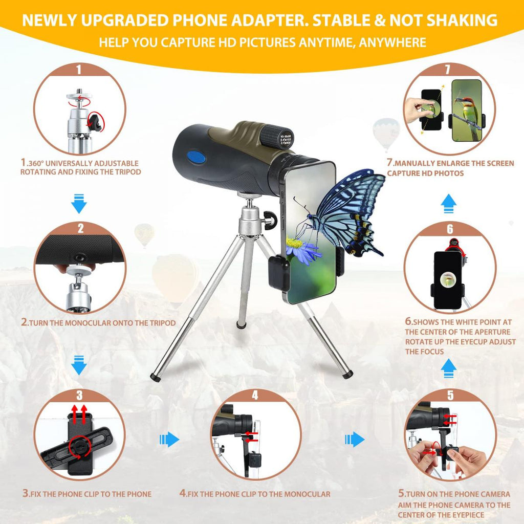 KENTFAITH KF33.050 10-30x50 HD Zoom Monocular Telescope