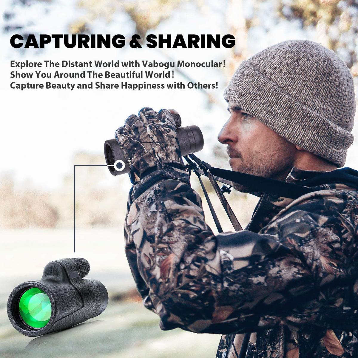 KENTFAITH KF33.054 12x50 High Power Monocular with Tripod