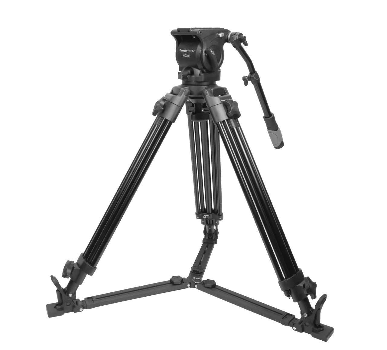 Prompter People HD-300 Heavy Duty Fluid Head Tripod 30lb